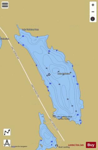 Lake Tarleton depth contour Map - i-Boating App