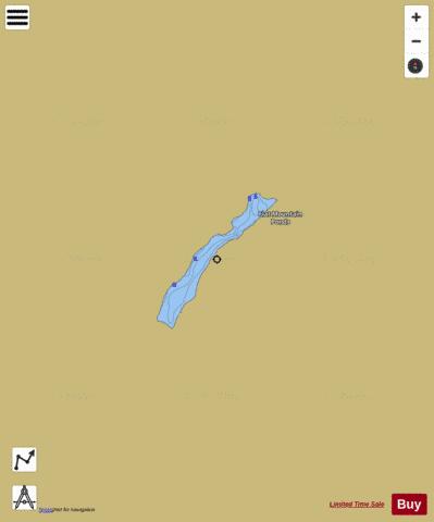 FLAT MOUNTAIN POND depth contour Map - i-Boating App
