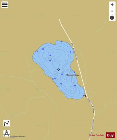CHOCORUA LAKE depth contour Map - i-Boating App