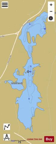 POWDER MILL POND depth contour Map - i-Boating App