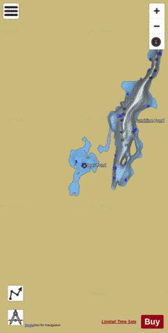 Deer Pond depth contour Map - i-Boating App
