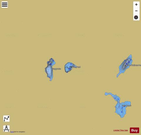 Green Pond depth contour Map - i-Boating App