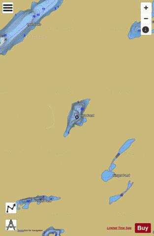 Soda Pond depth contour Map - i-Boating App