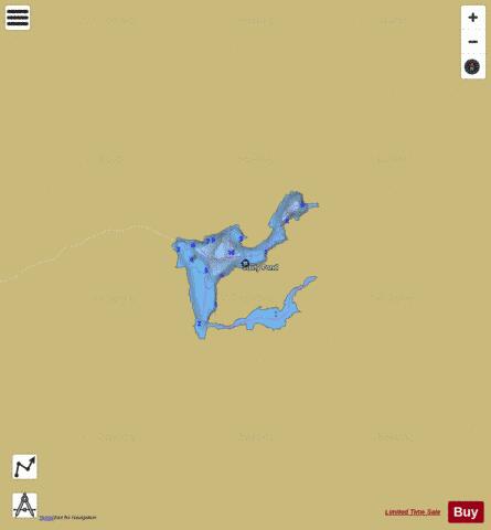 Stony Pond depth contour Map - i-Boating App