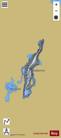Sunshine Pond depth contour Map - i-Boating App