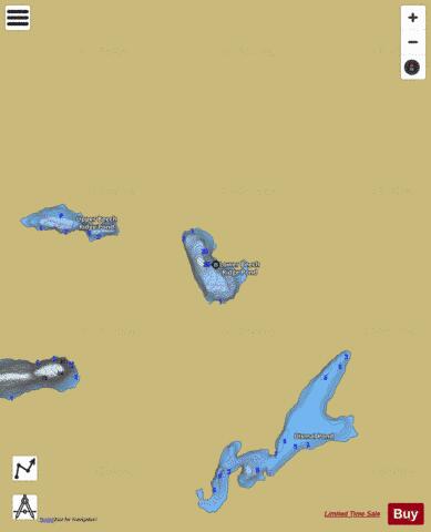 Lower Beech Ridge Pond depth contour Map - i-Boating App