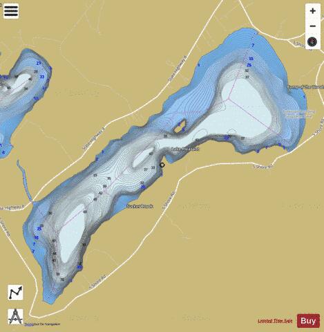 Lake Pleasant depth contour Map - i-Boating App