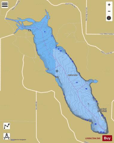 Acton depth contour Map - i-Boating App