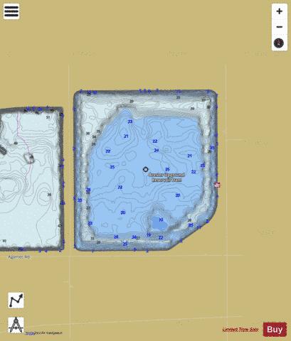 Bresler depth contour Map - i-Boating App