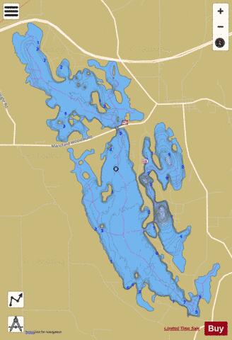 Charles Mill depth contour Map - i-Boating App
