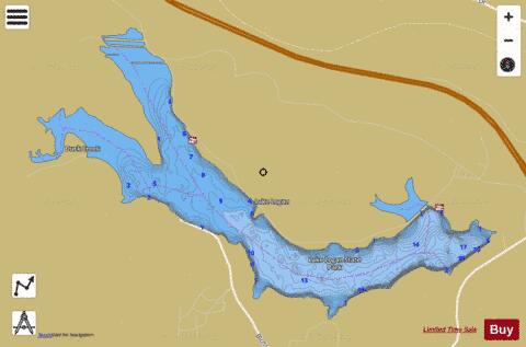 Logan depth contour Map - i-Boating App