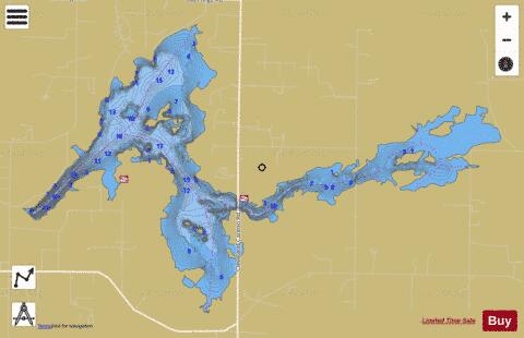Magadore depth contour Map - i-Boating App