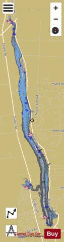 O'Shaugnessy depth contour Map - i-Boating App