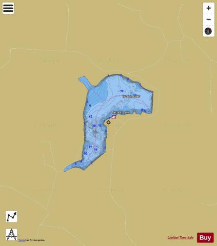 Tycoon depth contour Map - i-Boating App