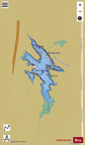 ArdmoreCity depth contour Map - i-Boating App