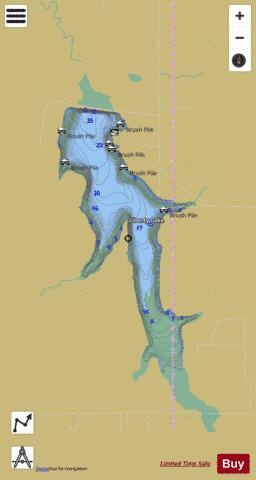 Liberty Lake depth contour Map - i-Boating App