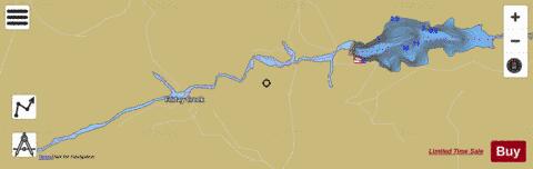 Antelope Flat Reservoir depth contour Map - i-Boating App