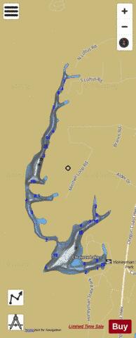 Cleawox Lake depth contour Map - i-Boating App