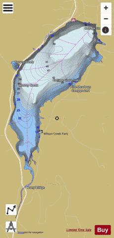 Cottage Grove Lake depth contour Map - i-Boating App