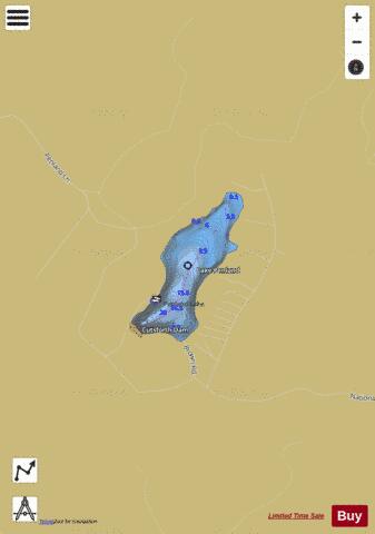Lake Penland depth contour Map - i-Boating App