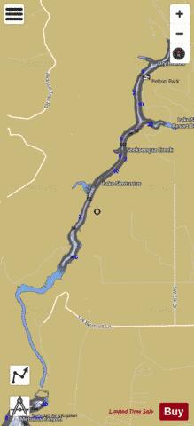 Lake Simtustus depth contour Map - i-Boating App