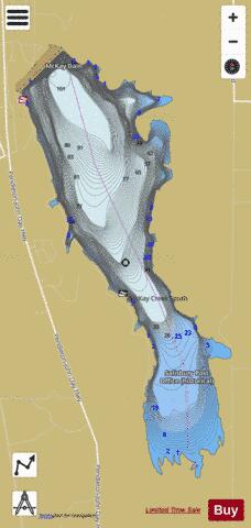 McKay Reservoir depth contour Map - i-Boating App