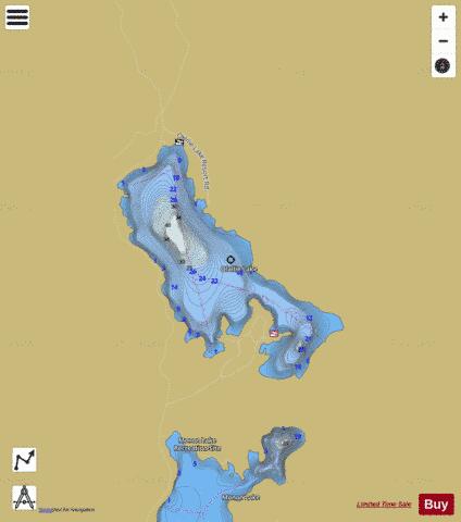 Olallie Lake depth contour Map - i-Boating App