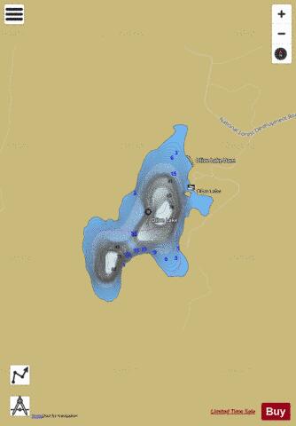 Olive Lake depth contour Map - i-Boating App