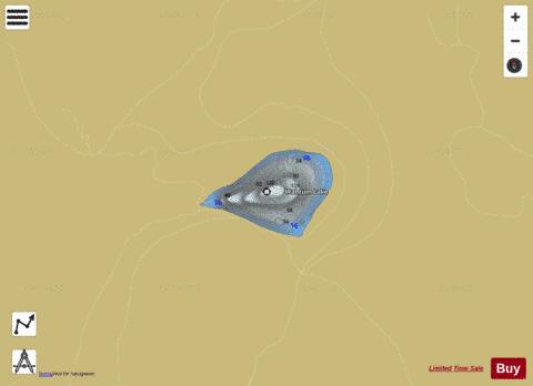 Wahtum Lake depth contour Map - i-Boating App