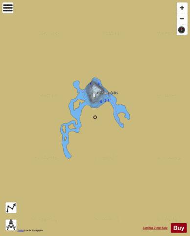 Winopee Lake depth contour Map - i-Boating App