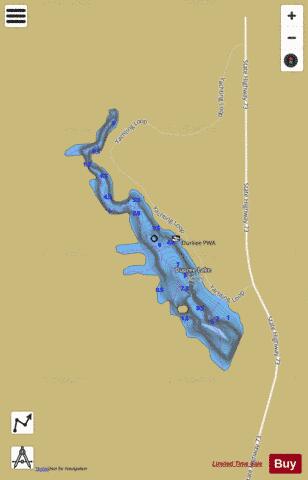 Durkee depth contour Map - i-Boating App