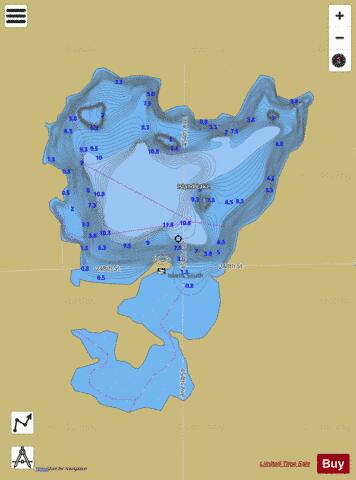 Island depth contour Map - i-Boating App