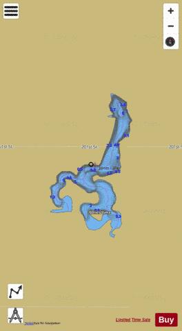 Jones depth contour Map - i-Boating App