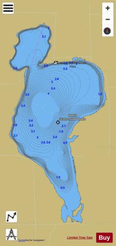 North Scatterwood depth contour Map - i-Boating App