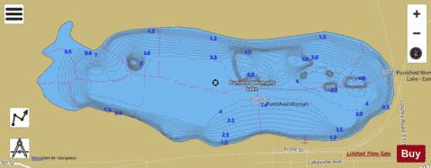 Punished Woman depth contour Map - i-Boating App