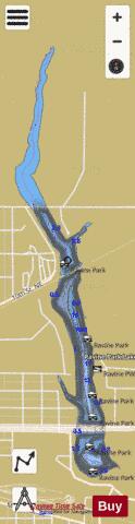 Ravine Park depth contour Map - i-Boating App