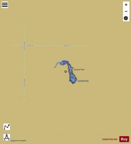 Rosette depth contour Map - i-Boating App