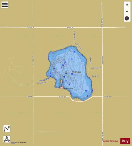 Wall depth contour Map - i-Boating App