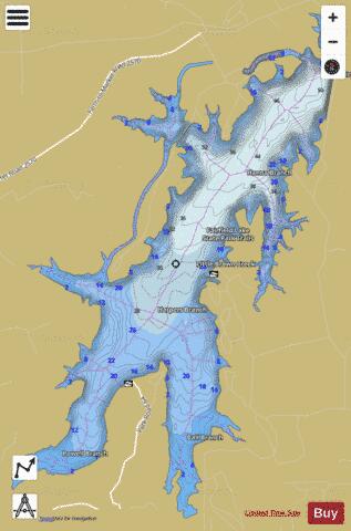 Fairfield depth contour Map - i-Boating App