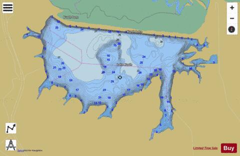 Kurth depth contour Map - i-Boating App