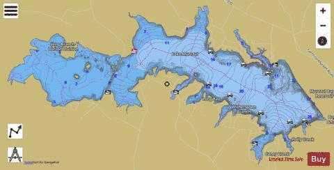 Murvaul depth contour Map - i-Boating App
