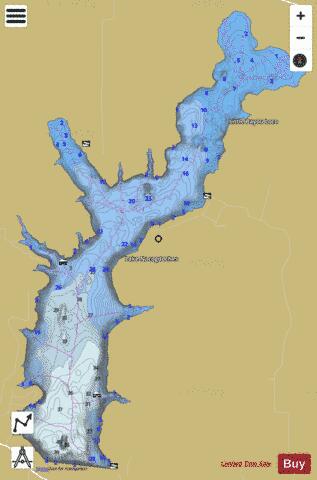 Nacogdoches depth contour Map - i-Boating App