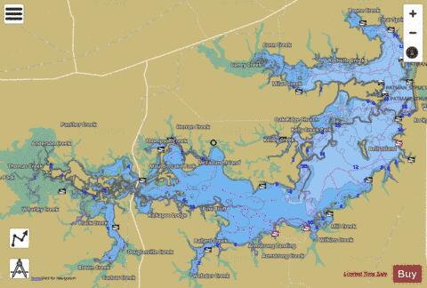 WrightPatman depth contour Map - i-Boating App