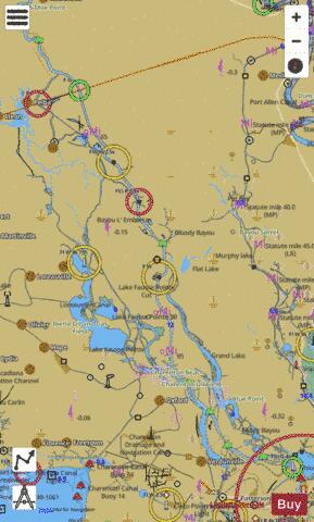 Atchafalaya River mile 46 to mile 117 Marine Chart - Nautical Charts App