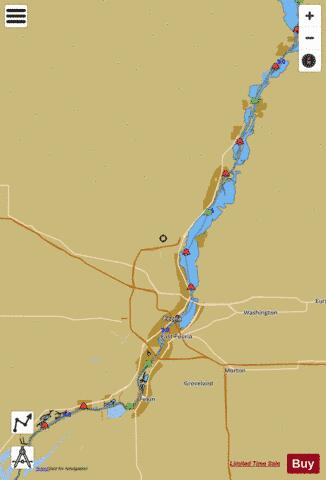 Illinois River mile 137 to mile 199 Marine Chart - Nautical Charts App