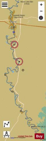 Ouachita River mile 89 to mile 178 Marine Chart - Nautical Charts App