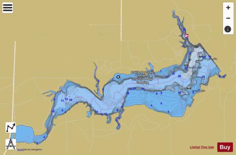 Keith Sebelius Lake / Norton Lake depth contour Map - i-Boating App