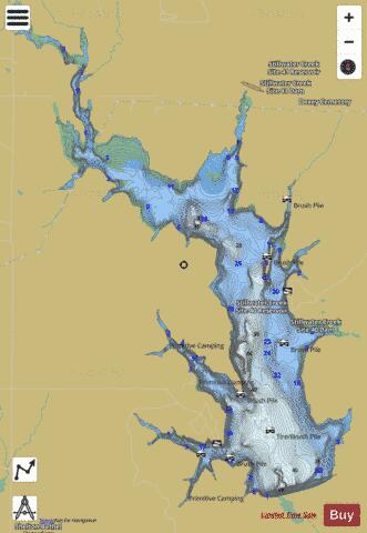Lake McMurty depth contour Map - i-Boating App