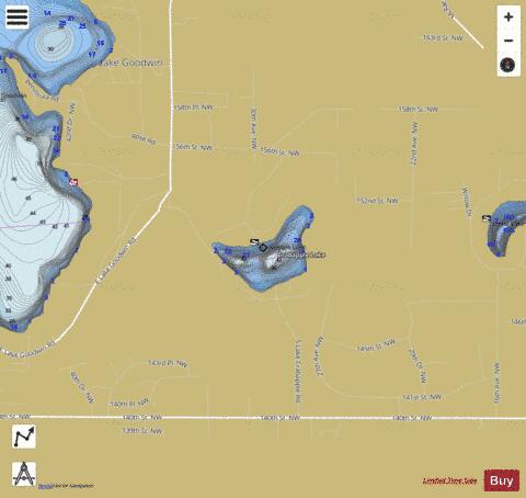 Crabapple Lake depth contour Map - i-Boating App