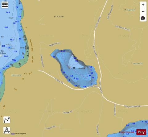 Lake Erie depth contour Map - i-Boating App